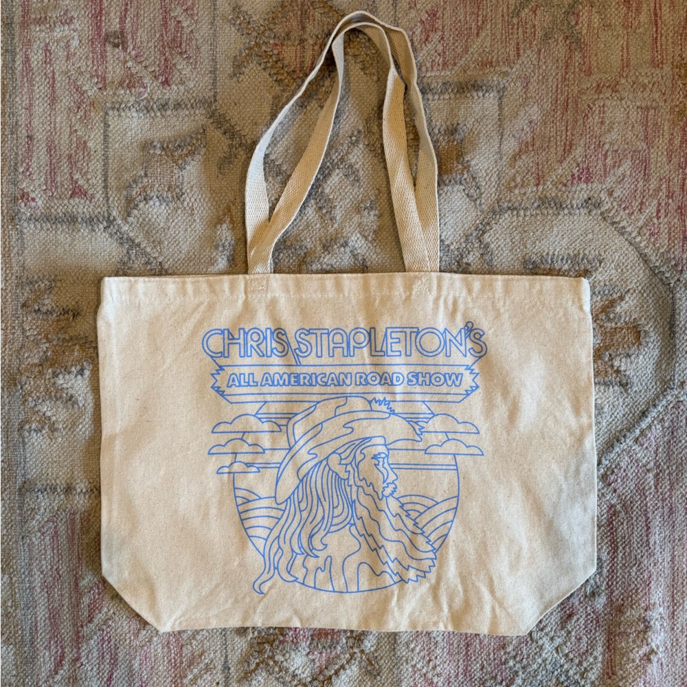 CHRIS STAPLETON ALL AMERICAN ROADSHOW CANVAS TOTE BAG